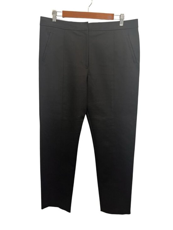 Tory Burch Pants - Tory Burch Black Tailored Dress Pants Size 14 Straight Leg Cotton Blend Career
